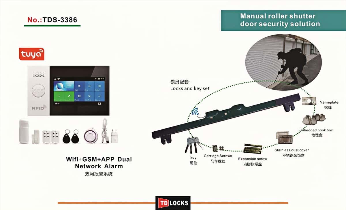 TDS-3386 Manual Roller Shutter Alarm System TDS-3386 Manual Roller Shutter Alarm System